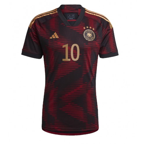 Germany Serge Gnabry #10 Replica Away Stadium Shirt World Cup 2022 Short Sleeve